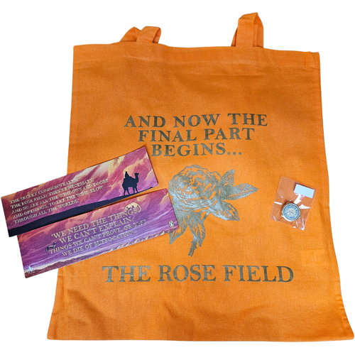 The Rose Field: The Book of Dust Volume Three by Philip Pullman & Tote Bag & Pin - Picture 3 of 7