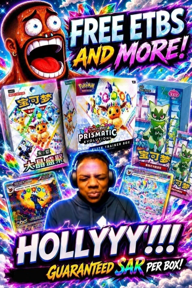 £1 STARTS GUARANTEED SAR OR 3 STAR IN EVERY BOX! POKEMON RIP & SHIP