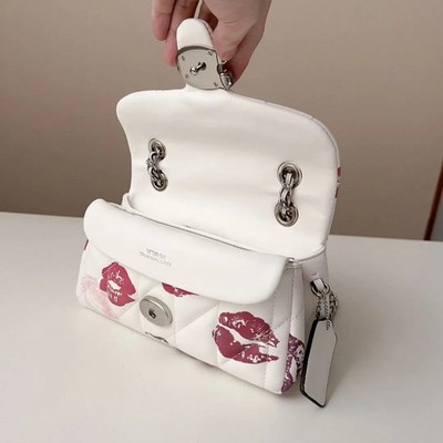 Coach CR114 Tabby Shoulder Bag 20 With Quilting And Lip Print