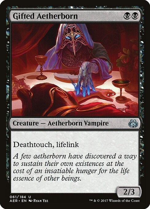 Gifted Aetherborn NonFoil Aether Revolt 61 NM MTG