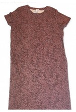 Nine West Short Sleeve Below The Knee Dress Size XL Leopard Animal Print