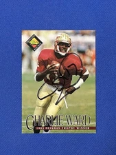 CHARLIE WARD Signed RC 1994 Pro Line Florida State HEISMAN Autograph Card #371