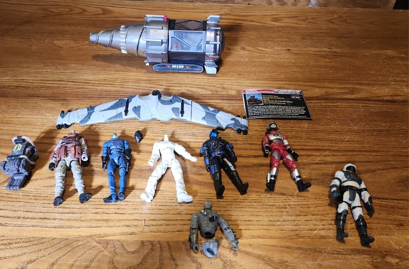 Hasbro 2000s GI Joe 3.75" Figure Accessory Weapons Vehicles Parts Lot