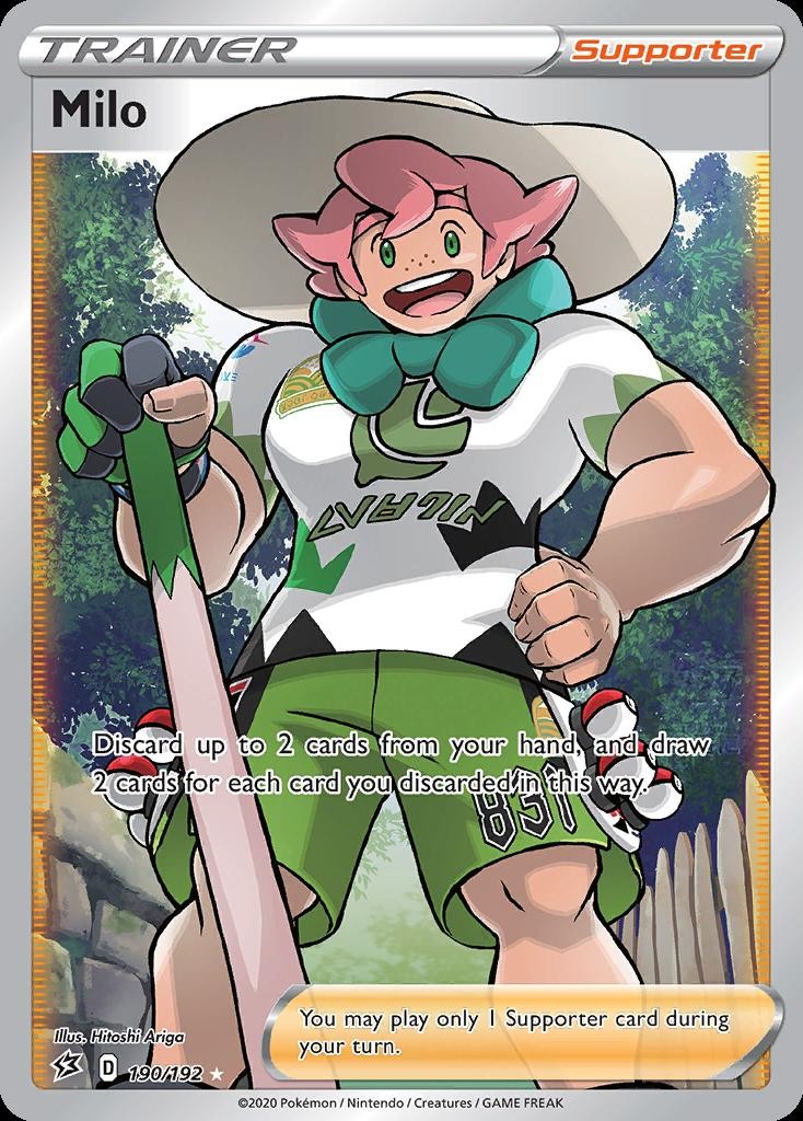 Pokemon Milo (190/244) Rebel Clash NM HOLO