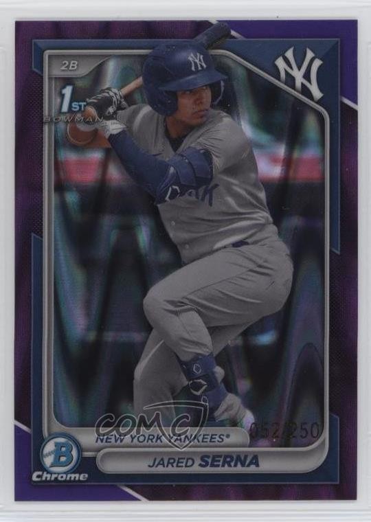 2024 Bowman Chrome Prospects Purple RayWave Refractor /250 Jared Serna #BCP-68