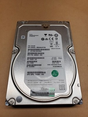 2TB Hewlett Packard Enterprise MB2000JVYZN SAS 3.5'' HDD | Tested