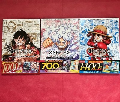 ONE PIECE CARD GAME 1st 2nd 3rd ANNIVERSARY COMPLETE GUIDE Book Set w/Promo