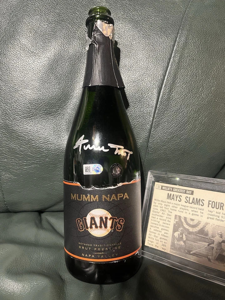 Willie Mays 1964 PSA 8. NM-MT Comes With 2014 Champagne Bottle. - Image 4 of 4