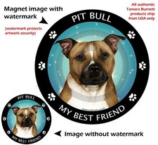 Pit Bull Terrier My Best Friend Dog Car Magnet