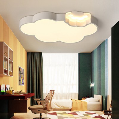 Contemporary Simple Flush Mount Ceiling Light Dimm Cloud Shaped Pendant Lighting