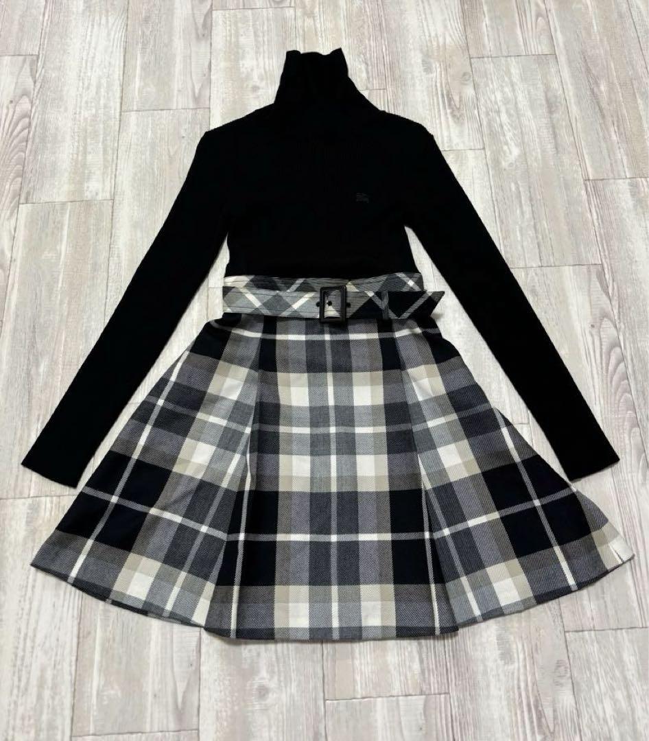 Burberry Blue Label Knit Turtleneck Dress Size 3 M Used - Good Condition