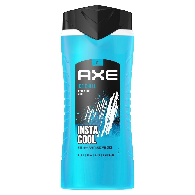 14,56€/L- 6x Axe 3-in-1 Duschgel XL (für Körper,Gesicht,Haar)- Ice Chill - 400ml