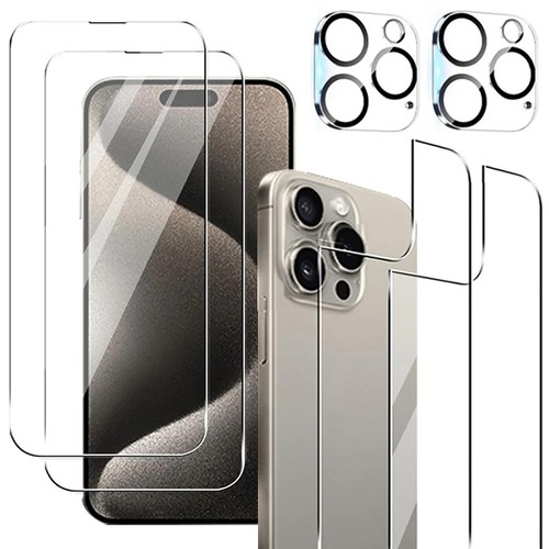 2x Schutzglas Vorne+Rückseite+ Kamera IPHONE 16 15 14 13 12 11 X Pro Max - Zdjęcie 15 z 17