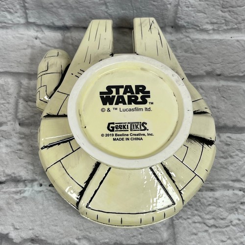 Star Wars Millennium Falcon Ceramic Tiki Bowl Han Solo Chewbacca Mini Mugs - Picture 12 of 12