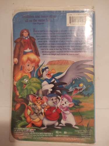 The Rescuers Down Under Walt Disney Classic VHS Tape 1991 Black Diamond Clamshel - Picture 2 of 4