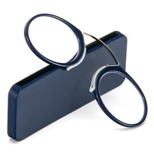Ultra Thin Armless Reading Glasses No Temple Pinch Nose Clips On Glasses w/ Case