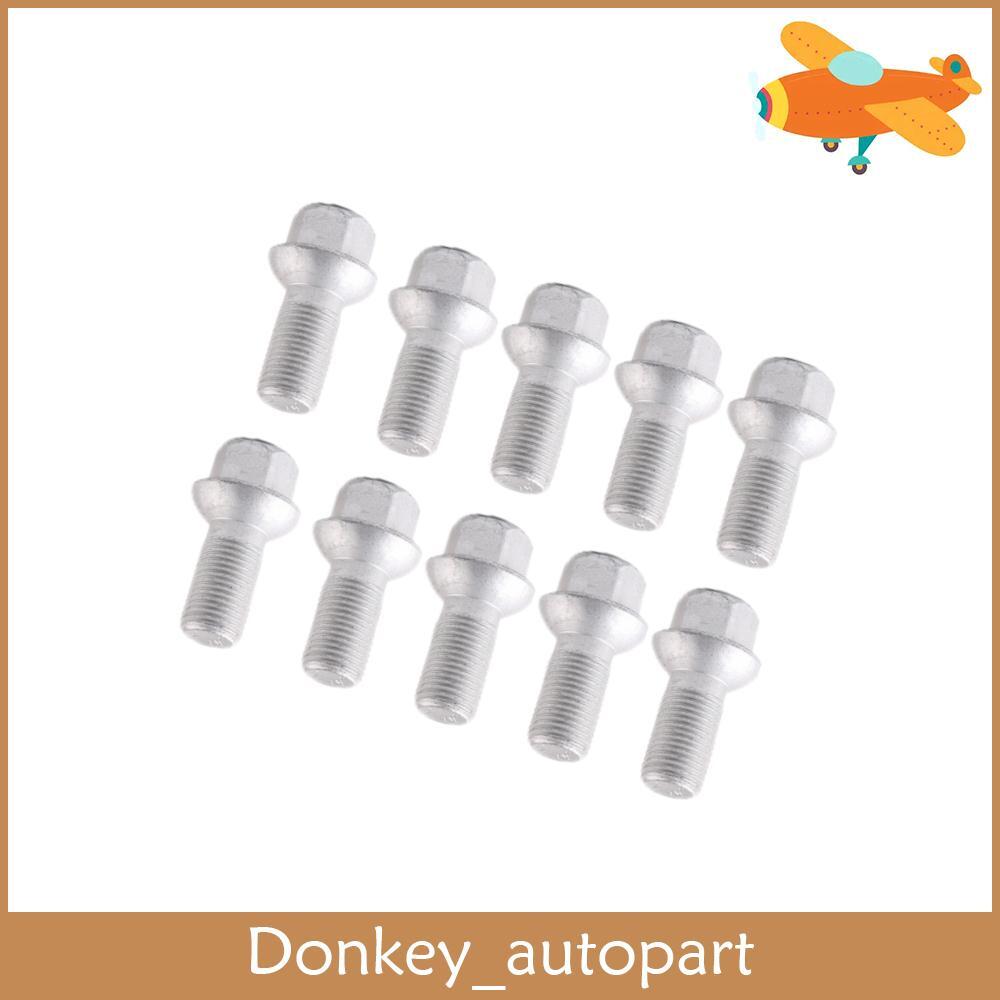Qty 10 A0009904907 Wheel Lug Bolts Nuts Fits MercedesBenz W204 C209