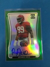 F143,496  2020 Leaf Metal Draft Prismatic Green #BARD1 Raekwon Davis 3/10 AUTO