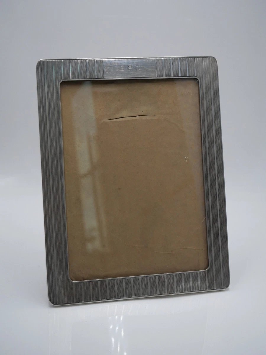 Cadre Photo Argent Moderne 'N°3 Infanterie' – Sur Mesure, Bois Et Acrylique, Fabrication Allemande