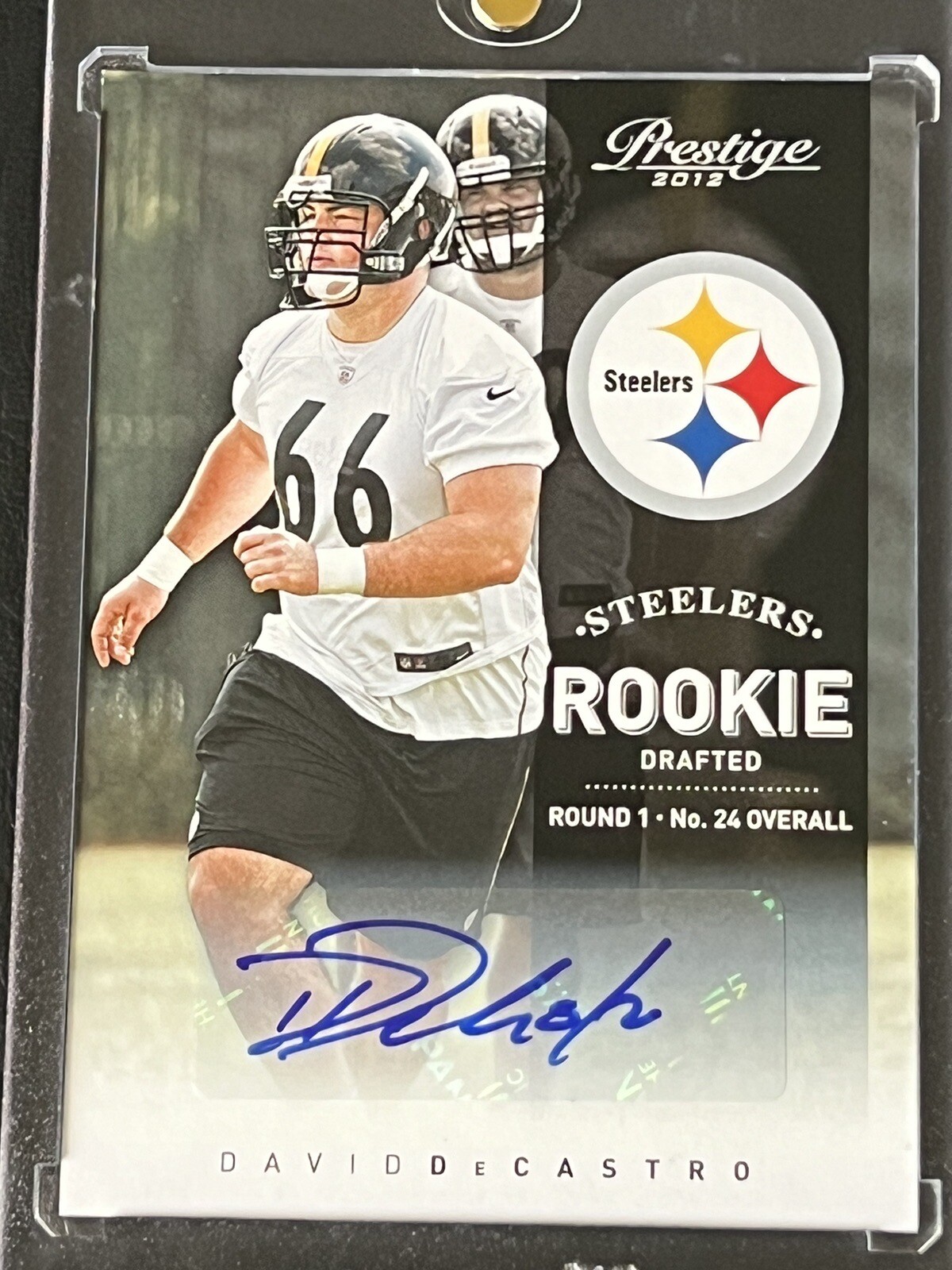 2012 Panini Prestige David DeCastro Autograph Rookie Draft Card No.217 Steelers