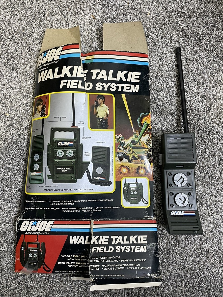 ヴィンテージ 1984 GI Joe モバイルフィールドトランシーバー Vintage 1984 G.I. Joe Mobile Field Unit Walkie Talkie 2-Way