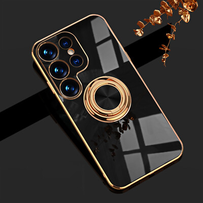 For Samsung Galaxy S24/S23/S22/S21 Ultra Plus Case Shockproof Ring Holder Cover