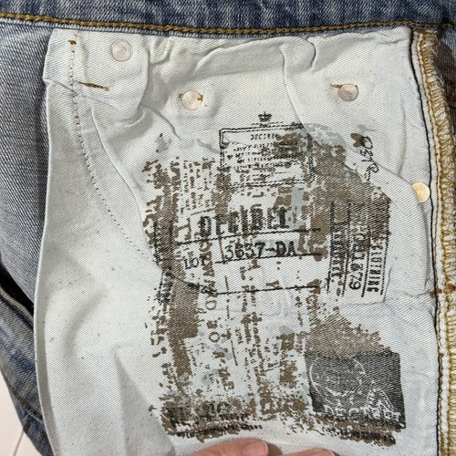 DECIBEL Jeans Men 40x34 Blue Distressed Acid Washed Skinny Grunge Streetwear - Picture 6 of 15
