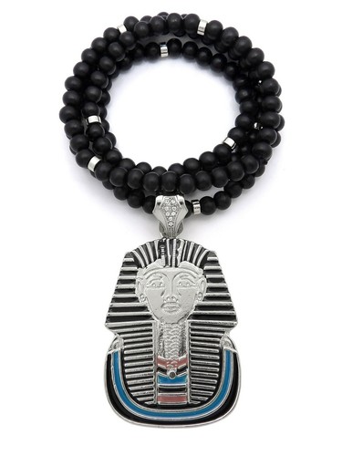 NEW KING TUT PHARAOH PENDANT WITH BLACK 