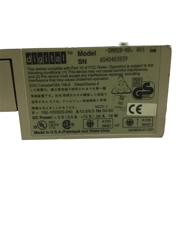 Digital Dec Hub 900 Multiswitch DMHUB-MB AS IS *Untested* - Image 3 of 4