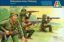 Italeri 1/72 6079 Vietnamese Army/Vietcong Vietnam War  50 Figures, 15 Poses 
