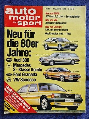 AMS 15/1979 VW Jetta, Citroen LNA, Opel Senator, Kawasaki Z 1000 ST, BMW 735i