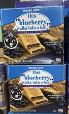 2 Packs Trader Joe's This Blueberry Walks Into A Bar Cereal Bars 7.8 oz Each 