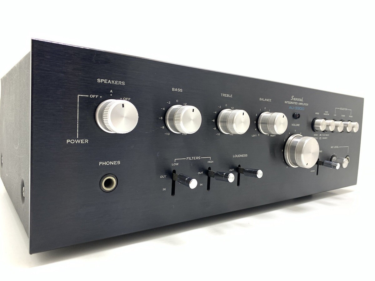 SANSUI AU-3300 Integrated Stereo Amplifier 2x38 WRMS Vintage SANSUI AU-3300 Integrated Stereo Amplifier 2x38 WRMS Vintage