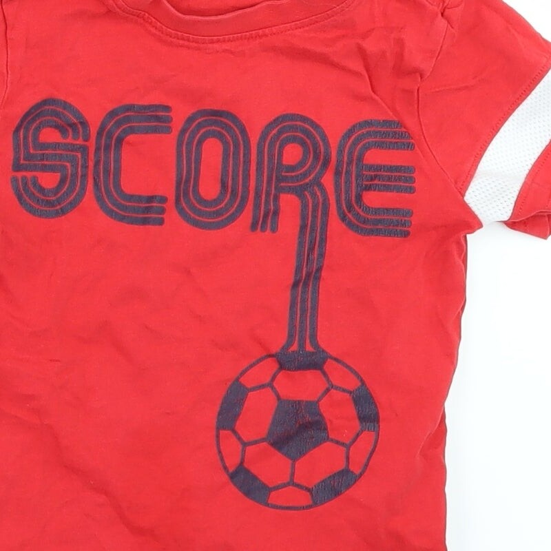 Nutmeg Boys Red Cotton blend T-Shirt Size 5-6 Years image 10