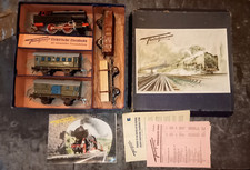 Coffret FLEISCHMANN train 0 électrique Moteur OK - West Germany - 1956 brochure