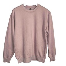 American Apparel Women's LS French Terry Pullover Sweatshirt, Mauve, Medium
