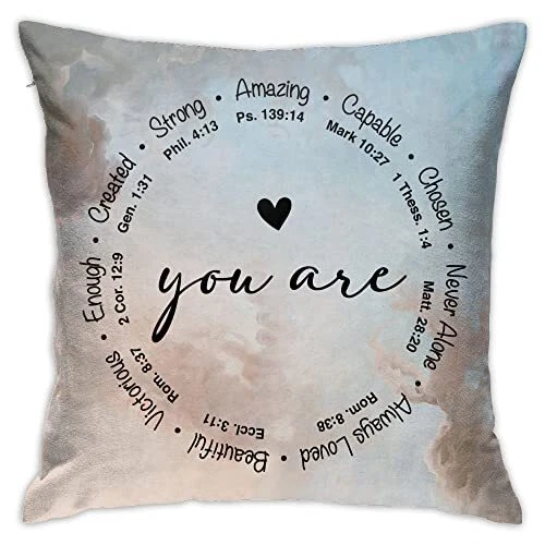 Linxher Christian Gifts for Women Throw Pillow CoversInspirational