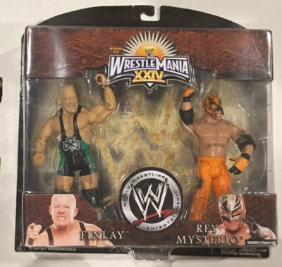 2008 WWF WWE REY MYSTERIO + FINLAY 2-pack ROAD TO WRESTLEMANIA 