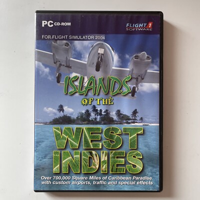 Islands Of The West Indies (2006) PC CD ROM, Flight Simulator Expansion