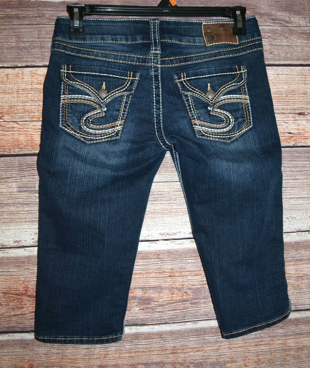 Silver Mckenzie Crop Women's Size 28 Cropped Jeans