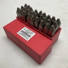 Rhino Series Letter Set 1/8” A-Z And & Symbol 3 1/8” Shank Length 1EC12