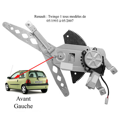 Lève-vitre Avant Gauche VALEO 850362 - Avec Moteur électrique - Pour Renault Twingo I (1993- ) - Remplacement D'origine