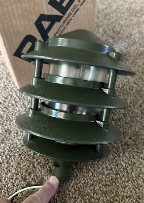 RAB 4- Tier Pagoda Outdoor Landscape Light LL-22 Verde Green (Open Box)