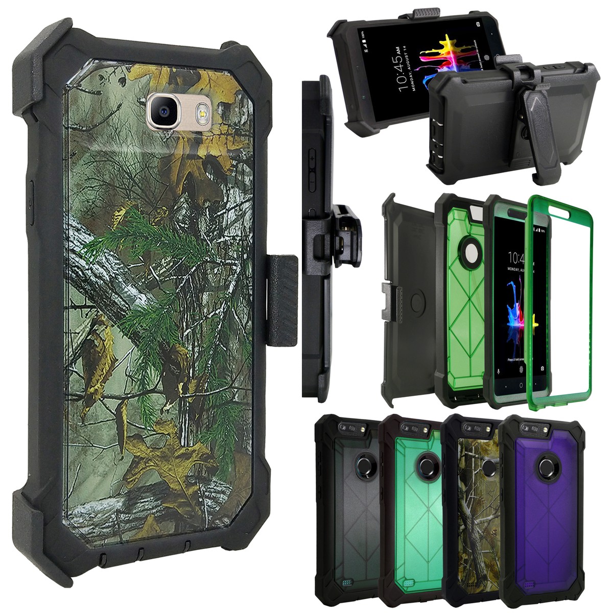 for Samsung J7 Sky Pro/J7 V/J7 Perx Refined Belt Clip Holster Hard