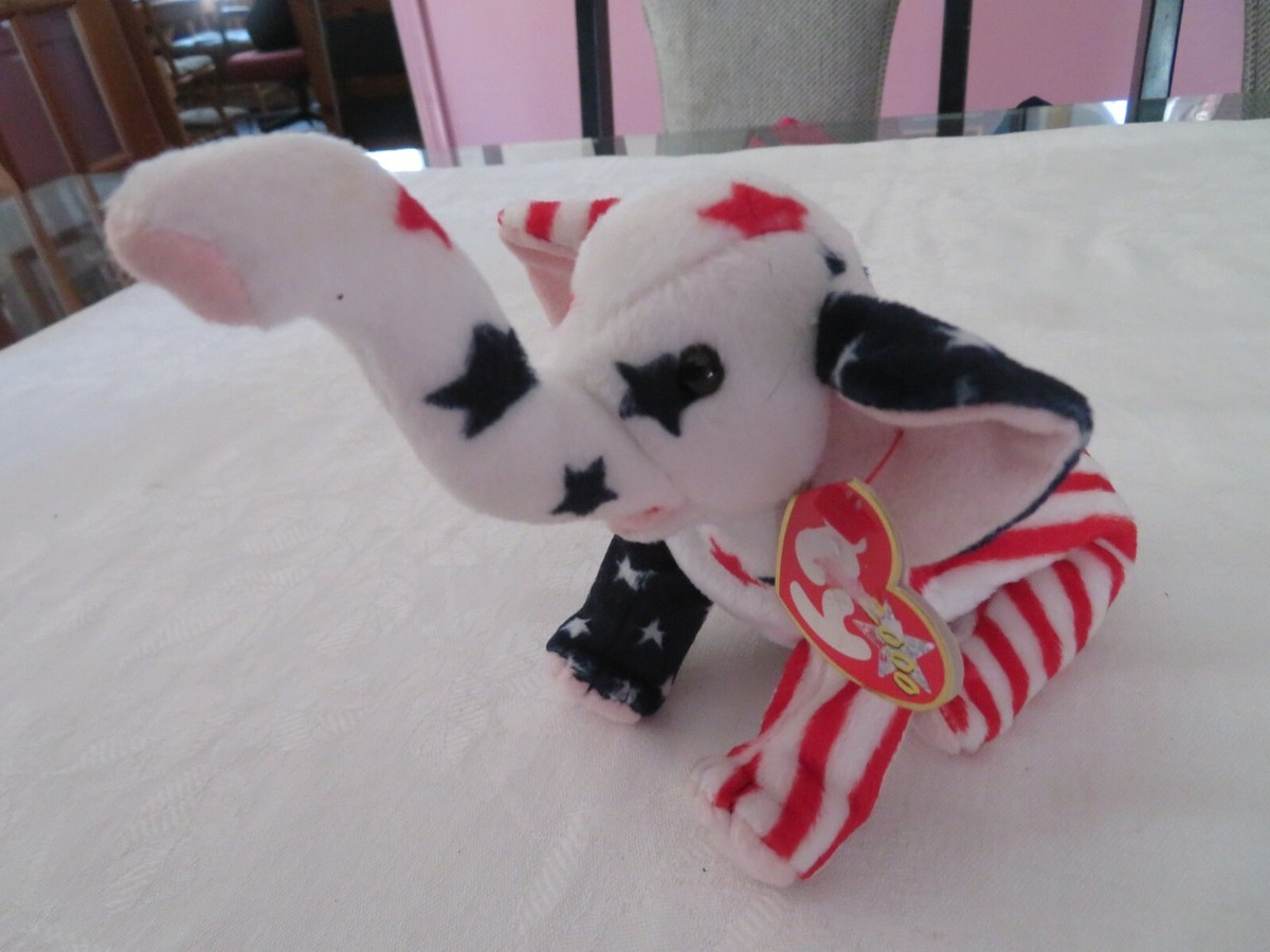 Ty Beanie Baby - Righty (Elephant) And Lefty (Donkey) 2000