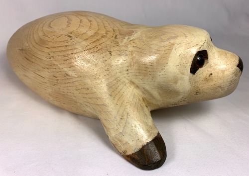 Harp Seal Pup Handcarved Wood By O’Day & Son - Picture 3 of 6