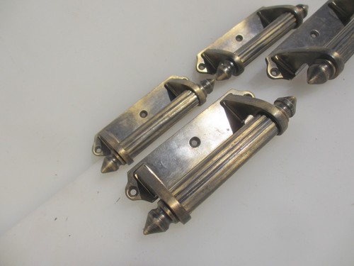 Vintage Brass Door Handle Pull Old Cupboard Sash Window Lift Antique STYLE 5"L - Picture 9 of 11