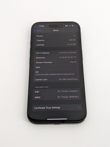 Apple iPhone 16 128GB Black MYAP3LL/A - Unlocked - Bild 3 von 12