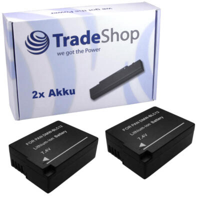 2x Trade-Shop Akku 7,4V 1250mAh für Sigma DP2Q FP L DP3 Quattro DP3Q FP