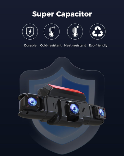 360 View 4 Channel Dash Cam Front and Rear Left Right inside Camera for Cars, GP - Picture 7 of 12